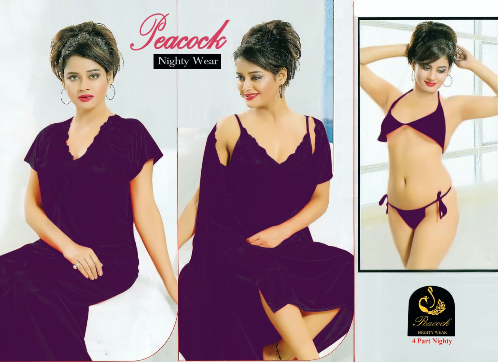 ৪-পিস প্রিমিয়াম নাইট ওয়্যার সেট