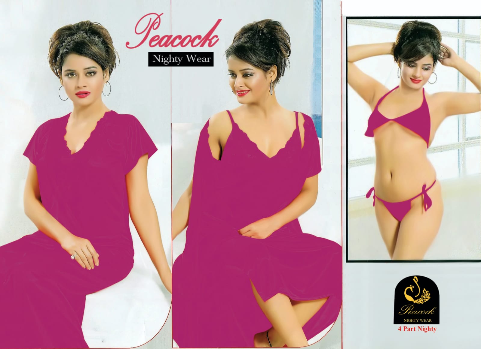 ৪-পিস প্রিমিয়াম নাইট ওয়্যার সেট